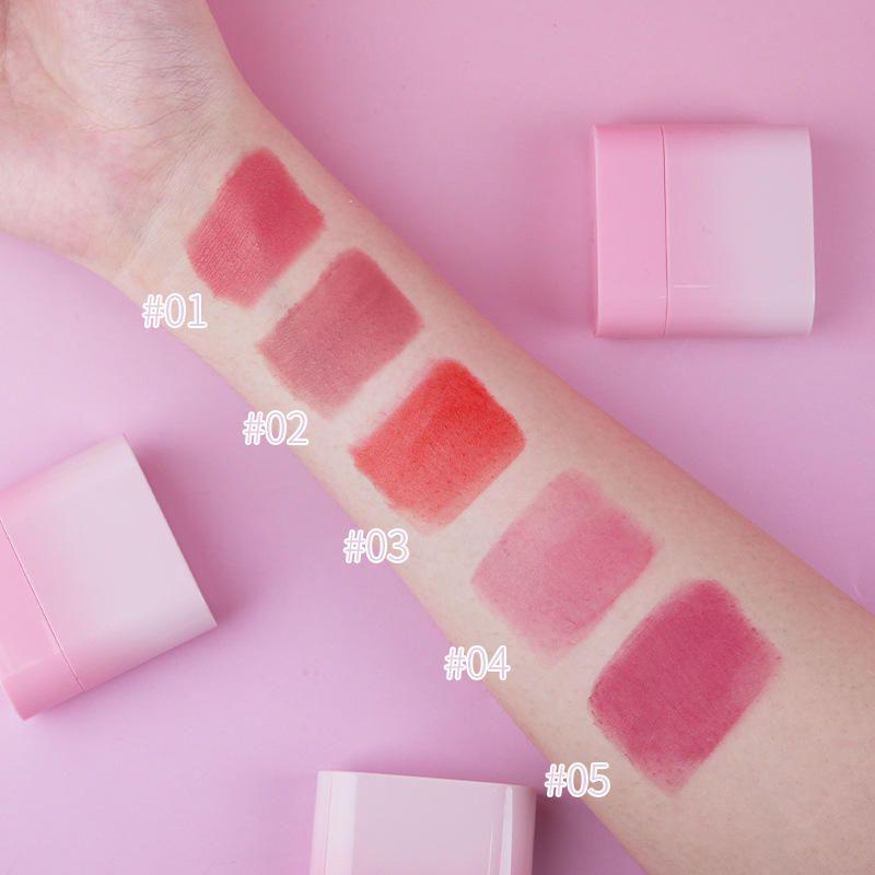 โรงงานขายส่งโลโก้ Blusher Long Lasting Waterproof Vegan Face Cream Blush Stick