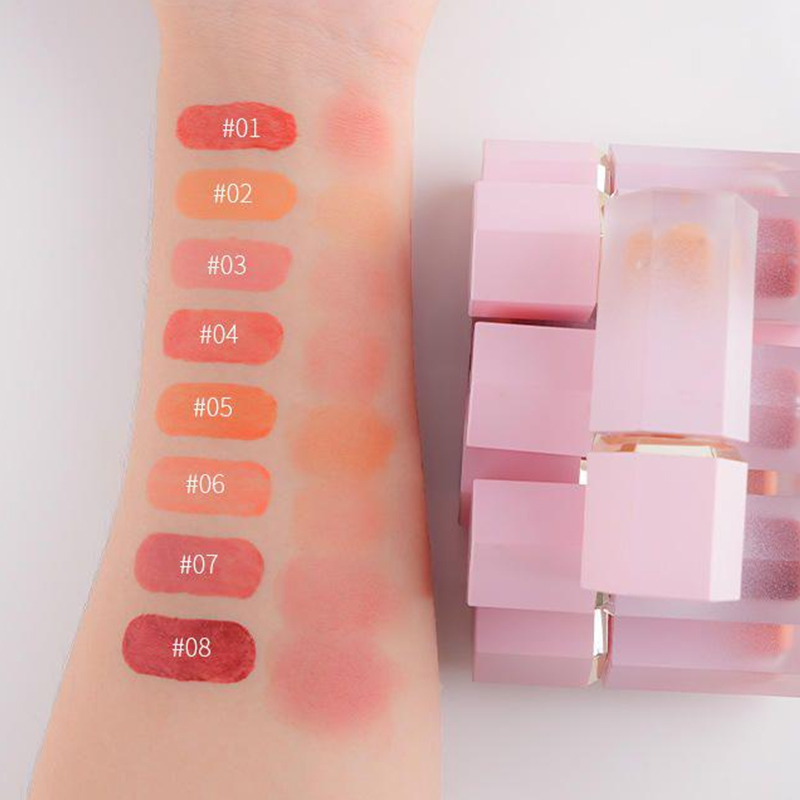 Natural Cheek Blusher Vegan Pink Cream Liquid Blush บลัชออนแต่งหน้า