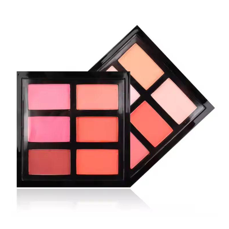 ไม่มีโลโก้ Cosmetic Mineral pink Organic Blush Palette