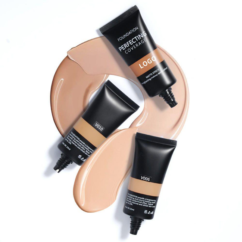 Tinted Moisturizer Base Liquid Foundation ครีมแต่งหน้า Moisturizing Full Cover Oil Foundation
