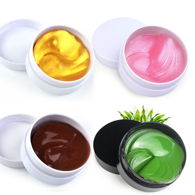 24K Gold ใต้ตาแพทช์ Eye Mask Anti-Aging Collagen Hyaluronic Acid Under Eye Mask ถอด Dark Circles