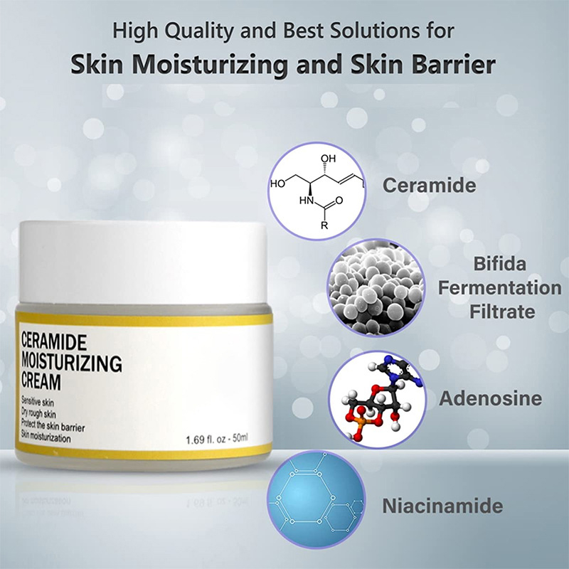 ครีมเซราไมด์ให้ความชุ่มชื้นและชุ่มชื้นปรับปรุงสภาพผิวและป้องกันผิวแห้งและแตก 50g