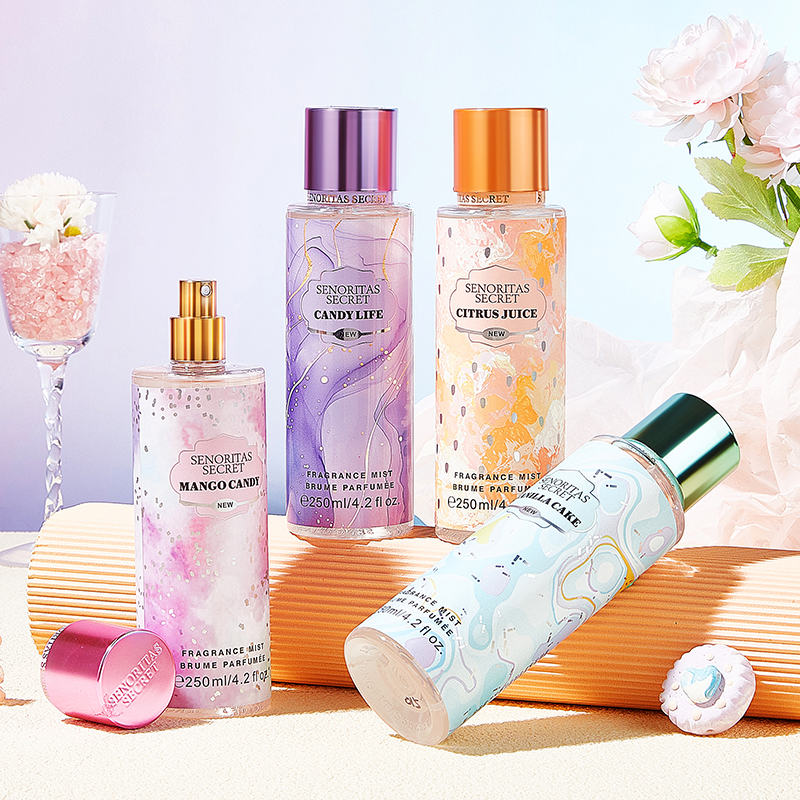 250ml กลิ่นหอมติดทนนาน Body MIst สำหรับสเปรย์น้ำหอมผู้หญิง