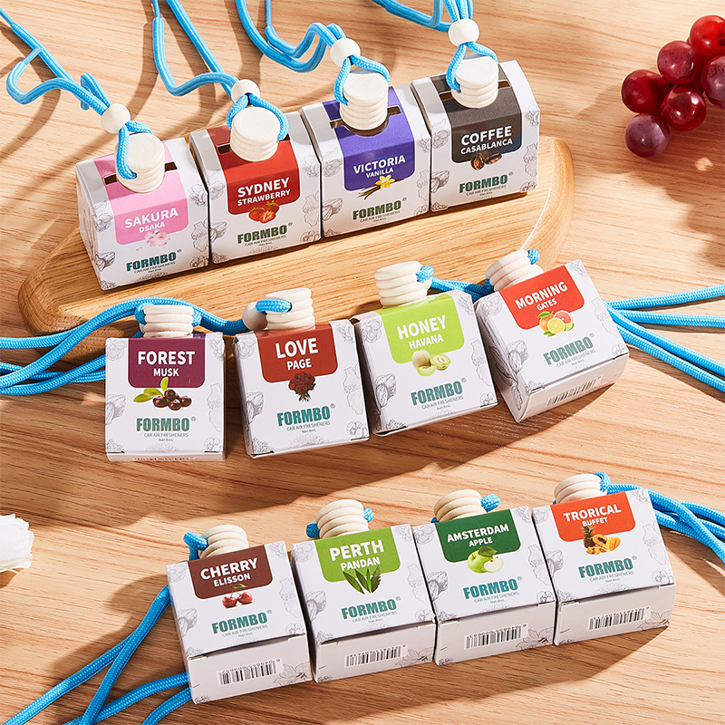 น้ำหอมติดรถยนต์ Blossom & Berry - น้ำหอมปรับอากาศแบบแขวนพร้อมกลิ่นฟลอรัลและฟรุ๊ตตี้ธรรมชาติ Essence Luxury Car Scent Accessories 8ml