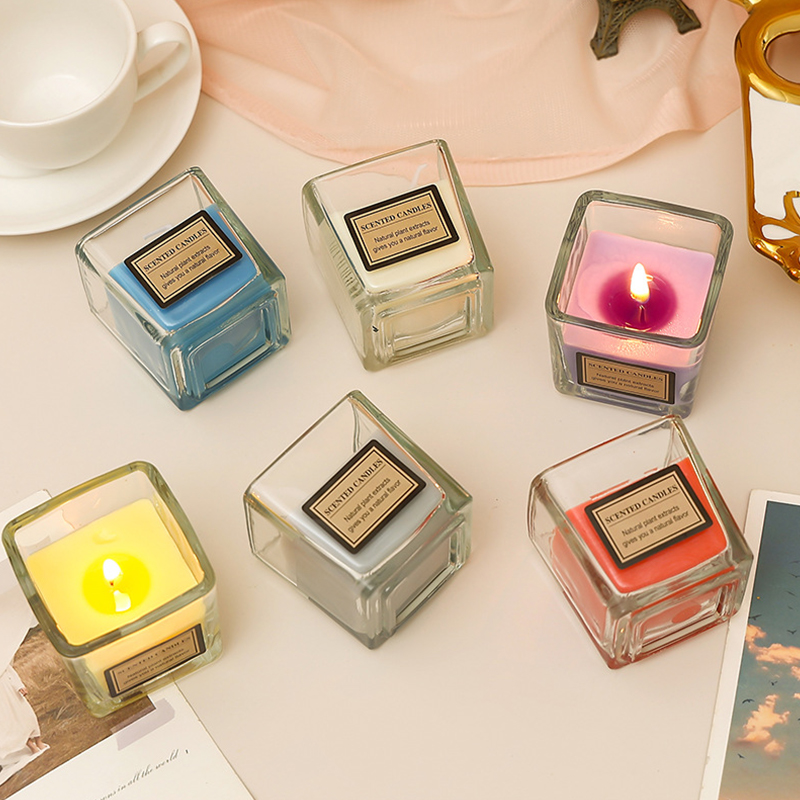 เทียนหอมสำหรับบ้าน 120 กรัม เทียนหอมอโรมาเธอราพีที่ติดทนนาน