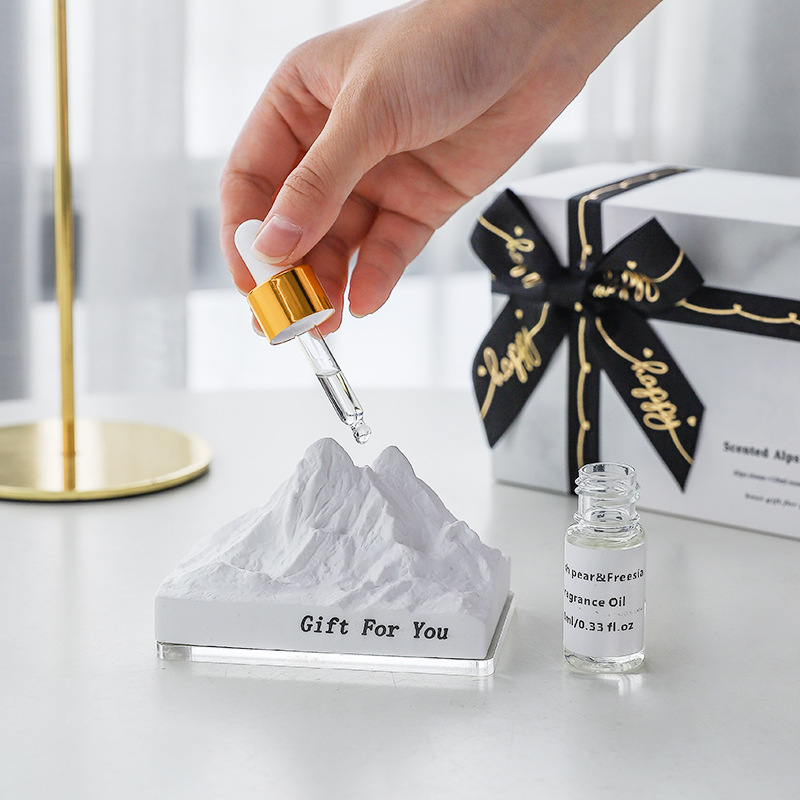 Solid ยิปซั่ม Air Conditioner Diffuser จี้หินเป็นมิตรกับสิ่งแวดล้อมน้ำมันหอมระเหยตกแต่งภายในรถยนต์งานแต่งงาน Air Outlet น้ำหอม