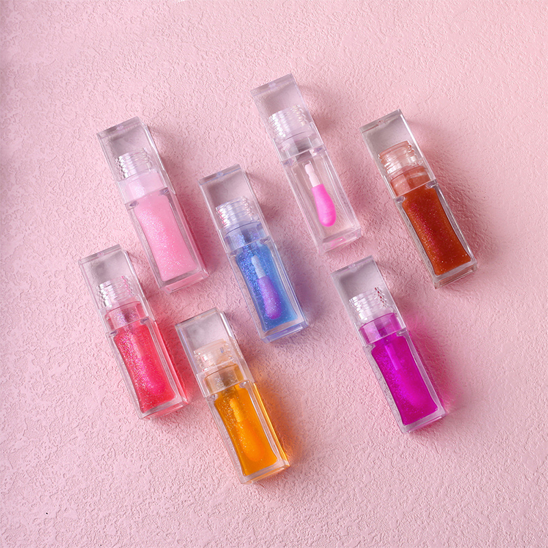 Fruity Color Changing Lip Gloss ลิปสติก Pink Magic Mood Lip Oil Tinted อุณหภูมิสีเปลี่ยน Lip Stain 7 สี