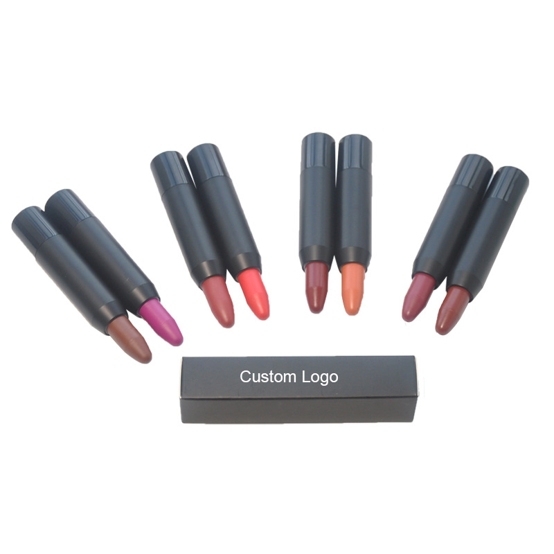 แต่งหน้าติดทนนานความงามลิปสติก Matte Lip Glaze Lip Crayon ลิปสติกดินสอลิปสติกปากกา