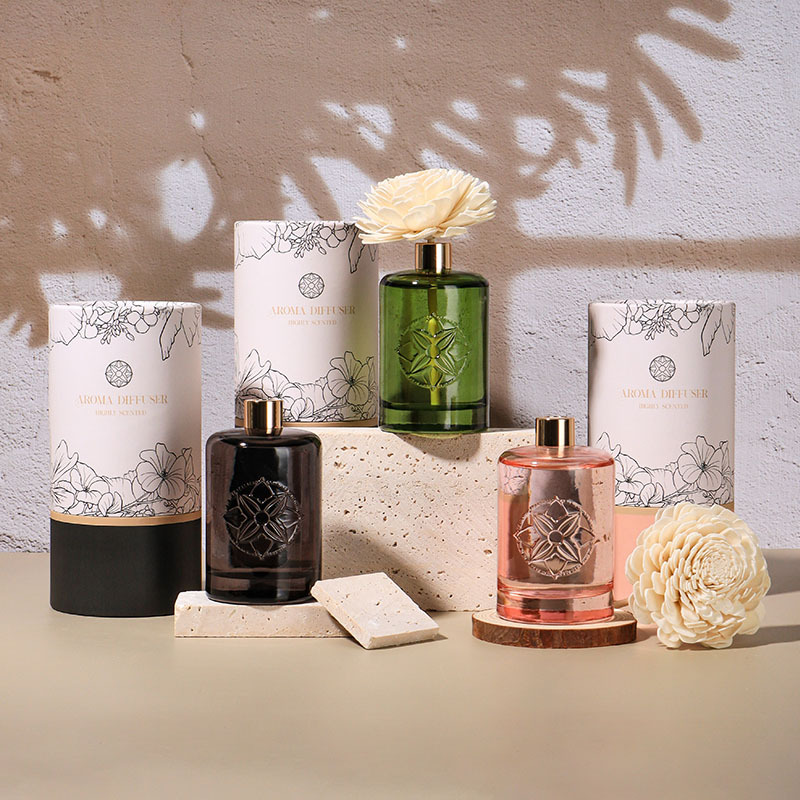 เครื่องกระจายน้ำมันหอมระเหยอโรมาเทอราพีไร้ตำหนิขนาด 150 มล. กลิ่นหอมในร่มดอกไม้หวายช่อดอกไม้อโรมาเธอราพีเหลวเครื่องประดับอโรมาเธอราพี