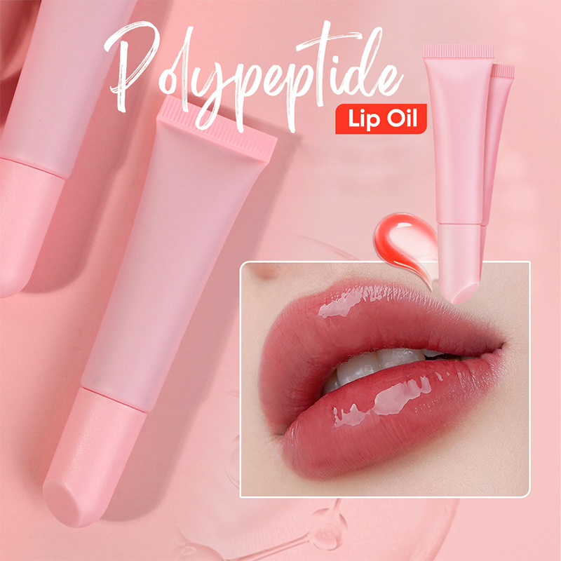Hydrating Glossy Waterproof Moisturizing Juicy Lip Balm Tint Shea Butter ลิปกลอส Peptides Lip Tint